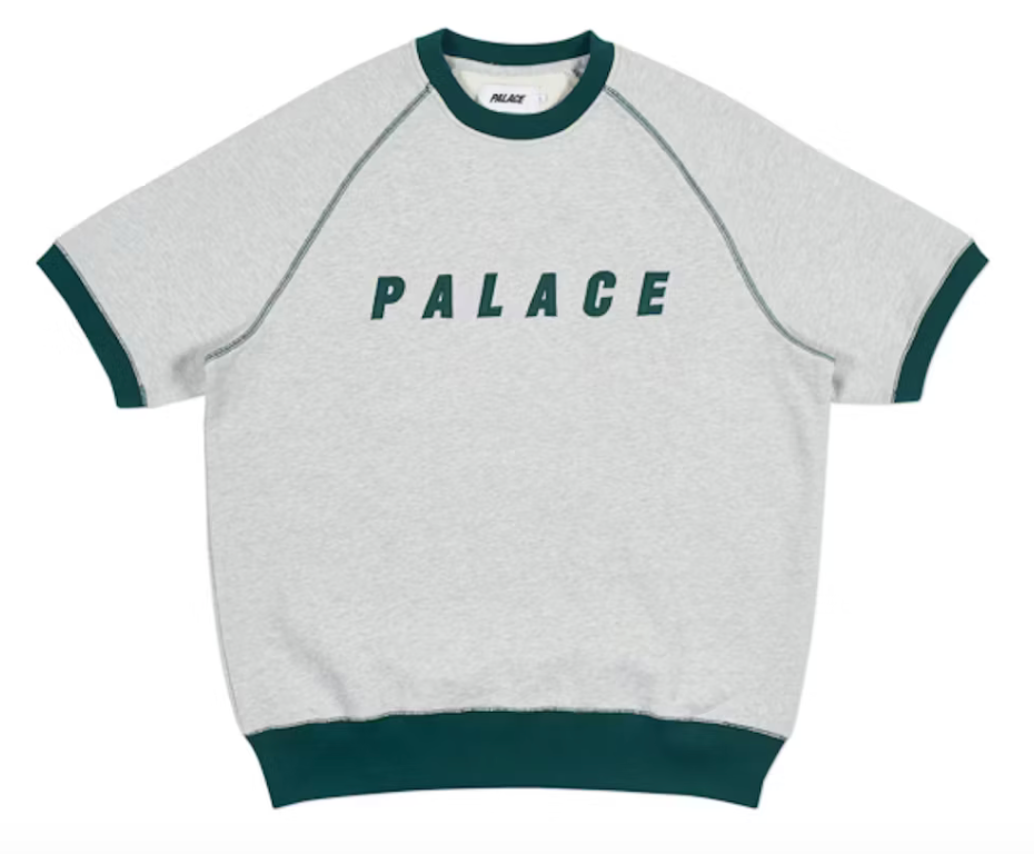 Palace Short Crew Grey Grey Marl/Green