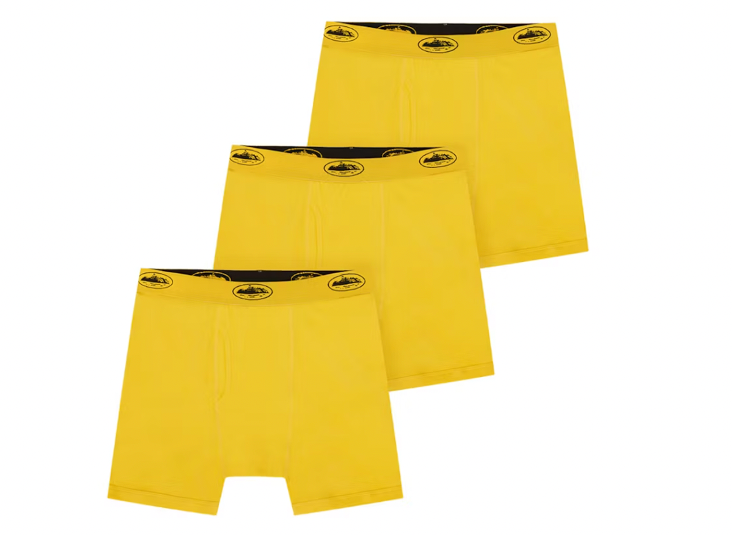 Corteiz Allstarz Boxers (3 Pack) 'Yellow'