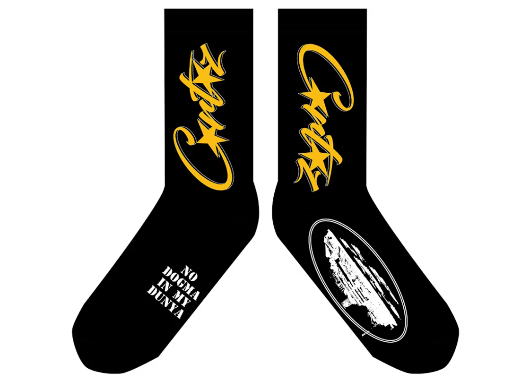 Corteiz Black N Yellow Allstarz Socken