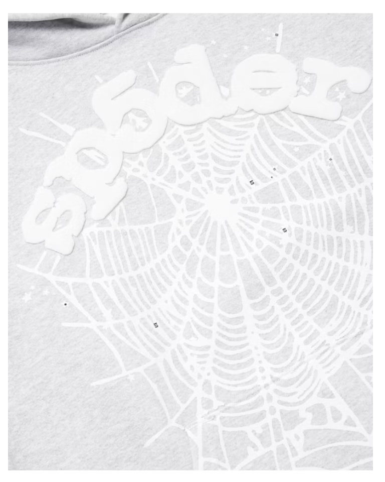 Sp5der OG Web Hoodie Heather Gray