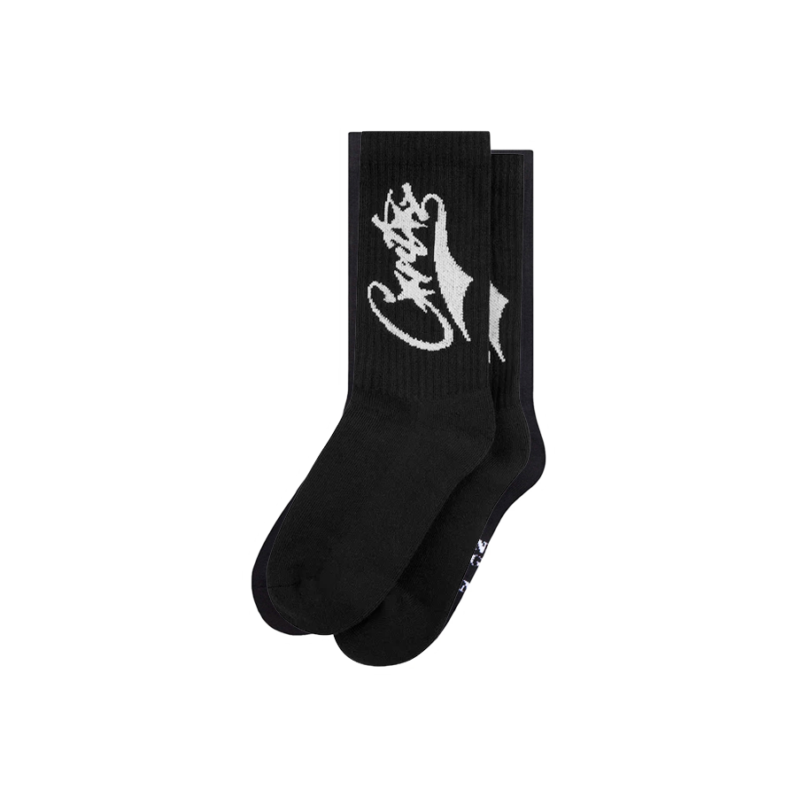 Corteiz Baseballsocken „Schwarz/Weiß“