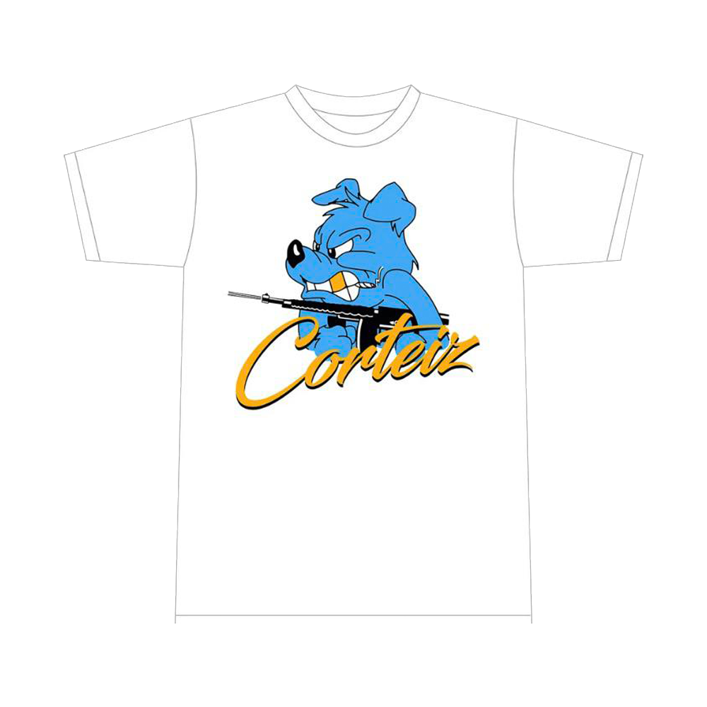 Corteiz Blu K9 T-Shirt Weiß