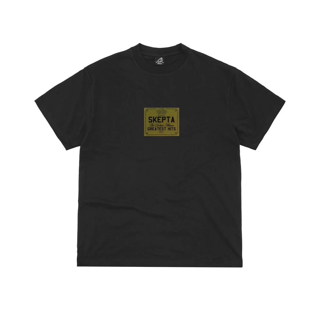 Corteiz Skepta Greatest Hits T-Shirt Schwarz