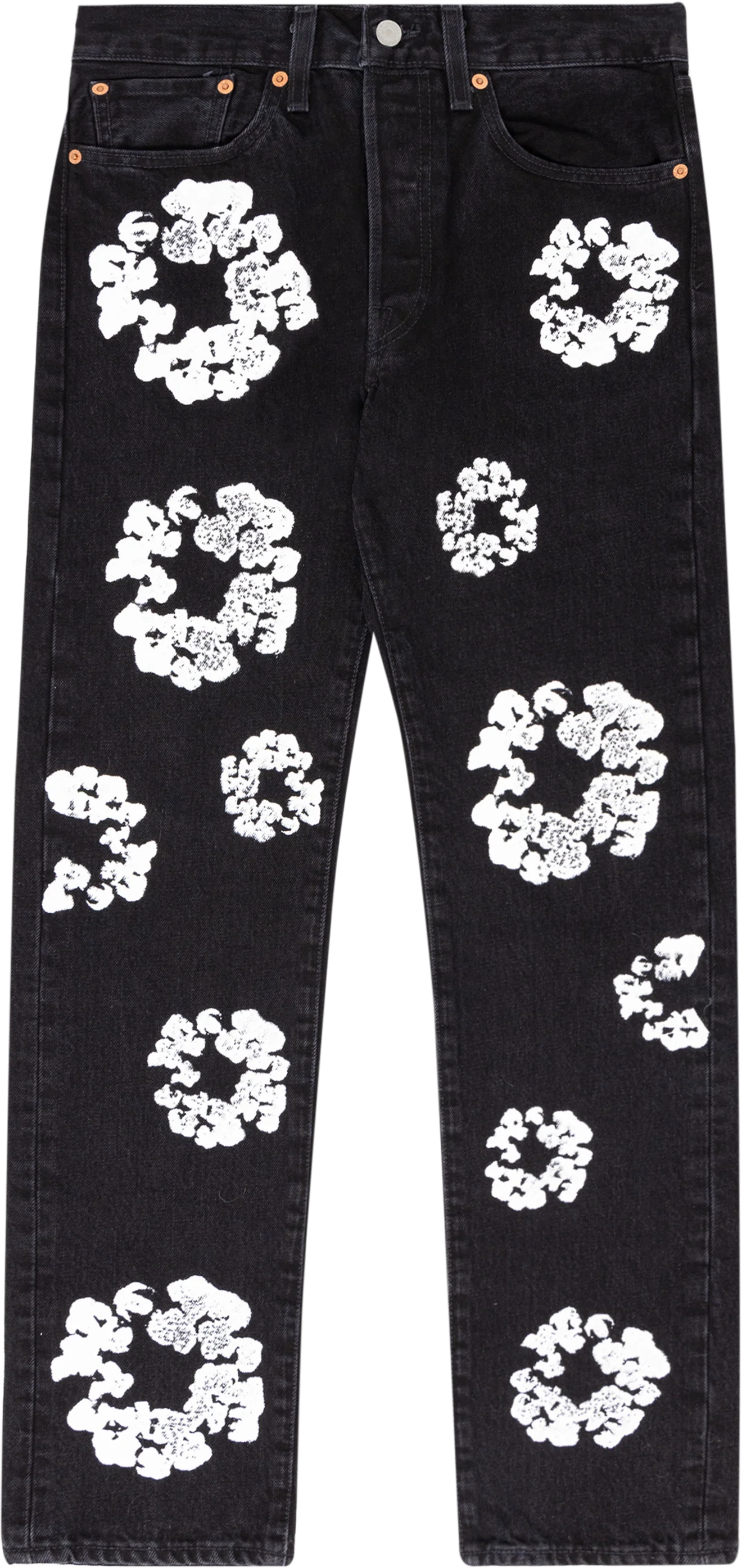 Denim Tears Levi's 501 The Cotton Wreath Jean Black