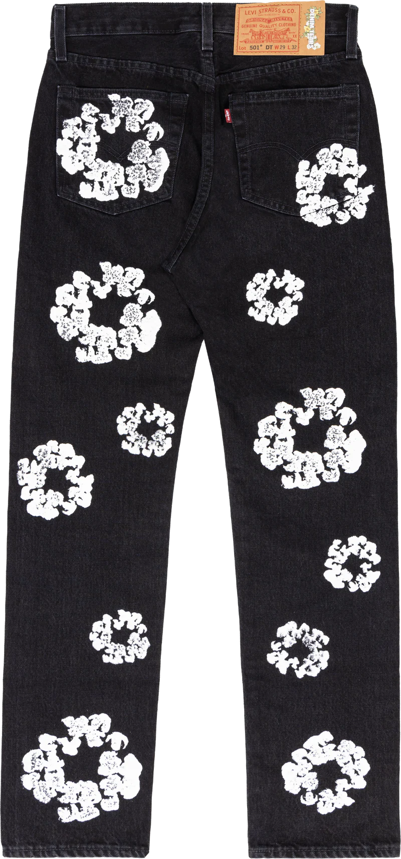 Denim Tears Levi's 501 The Cotton Wreath Jean Black
