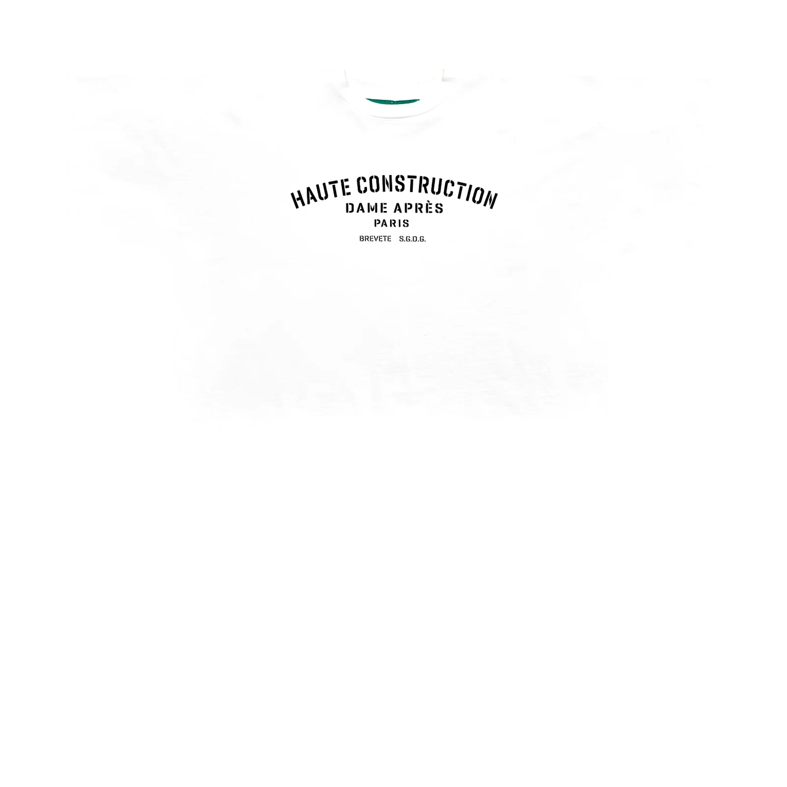 Dame Après Paris Haute Construction White Uf T-shirt