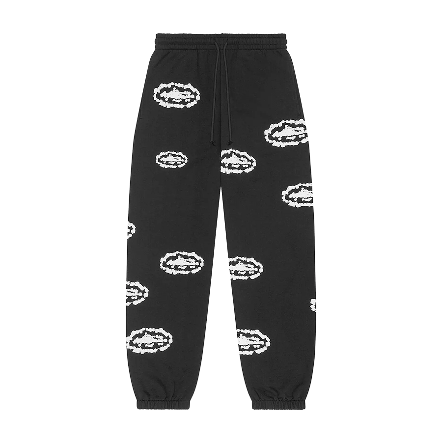 Denim Tears x Corteiz Baumwoll-Jogginghose mit Kranz in Schwarz