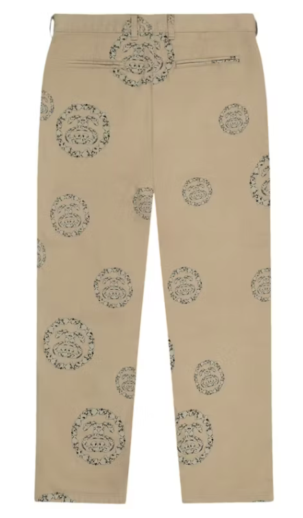 Denim Tears x Stussy Double S Wreath Chino Pant Khaki Brown