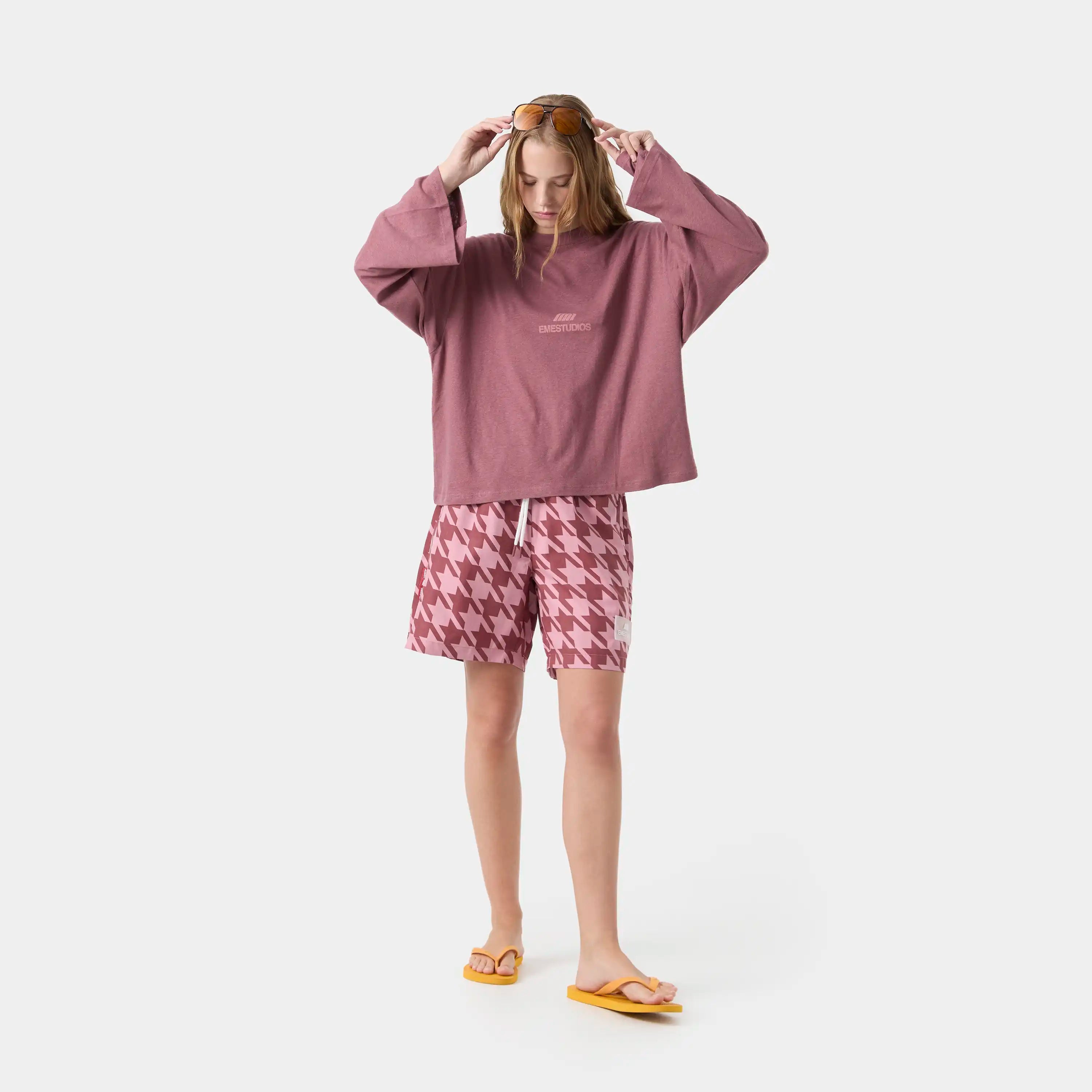Eme Studios Cotten Burgundy Long Sleeve