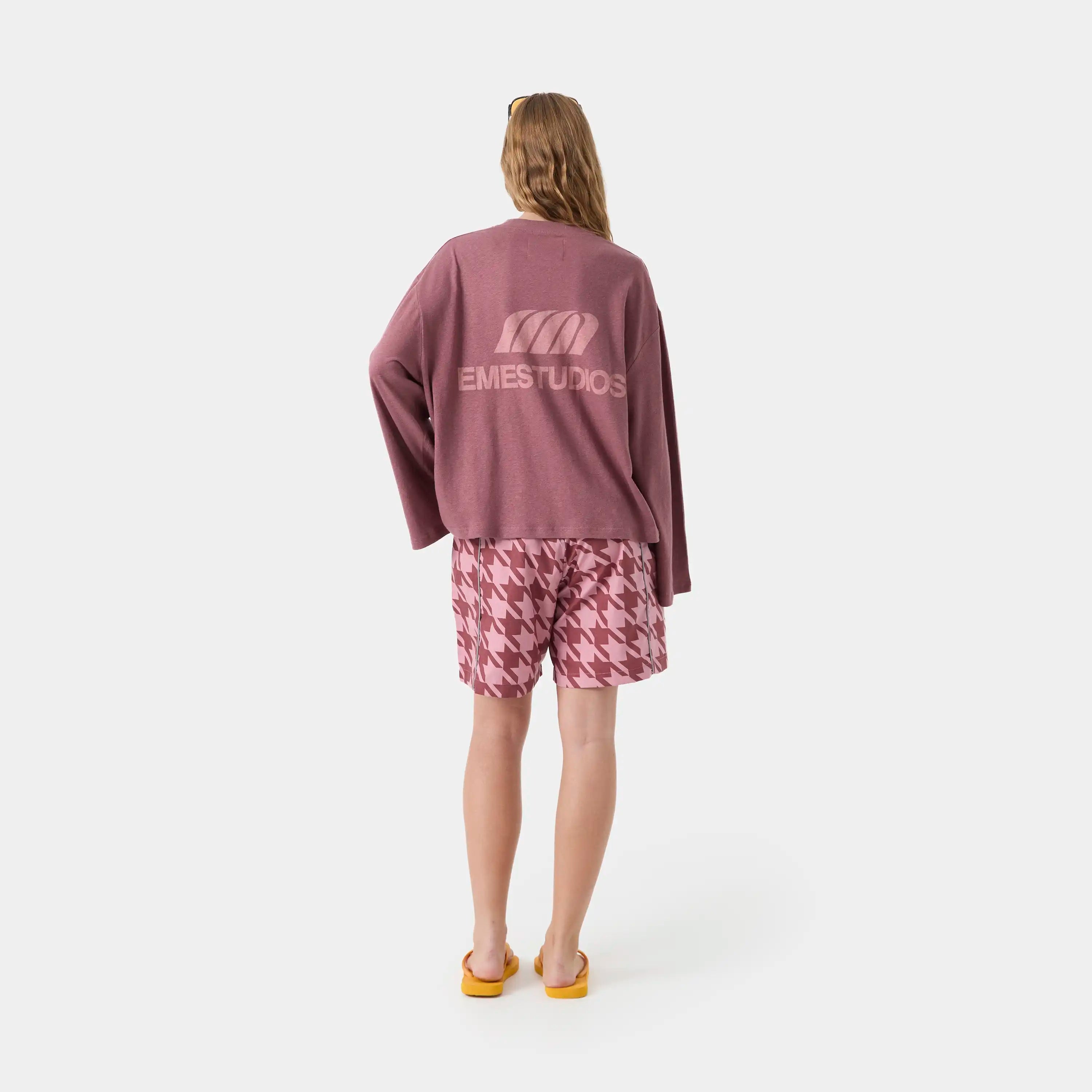 Eme Studios Cotten Burgundy Long Sleeve