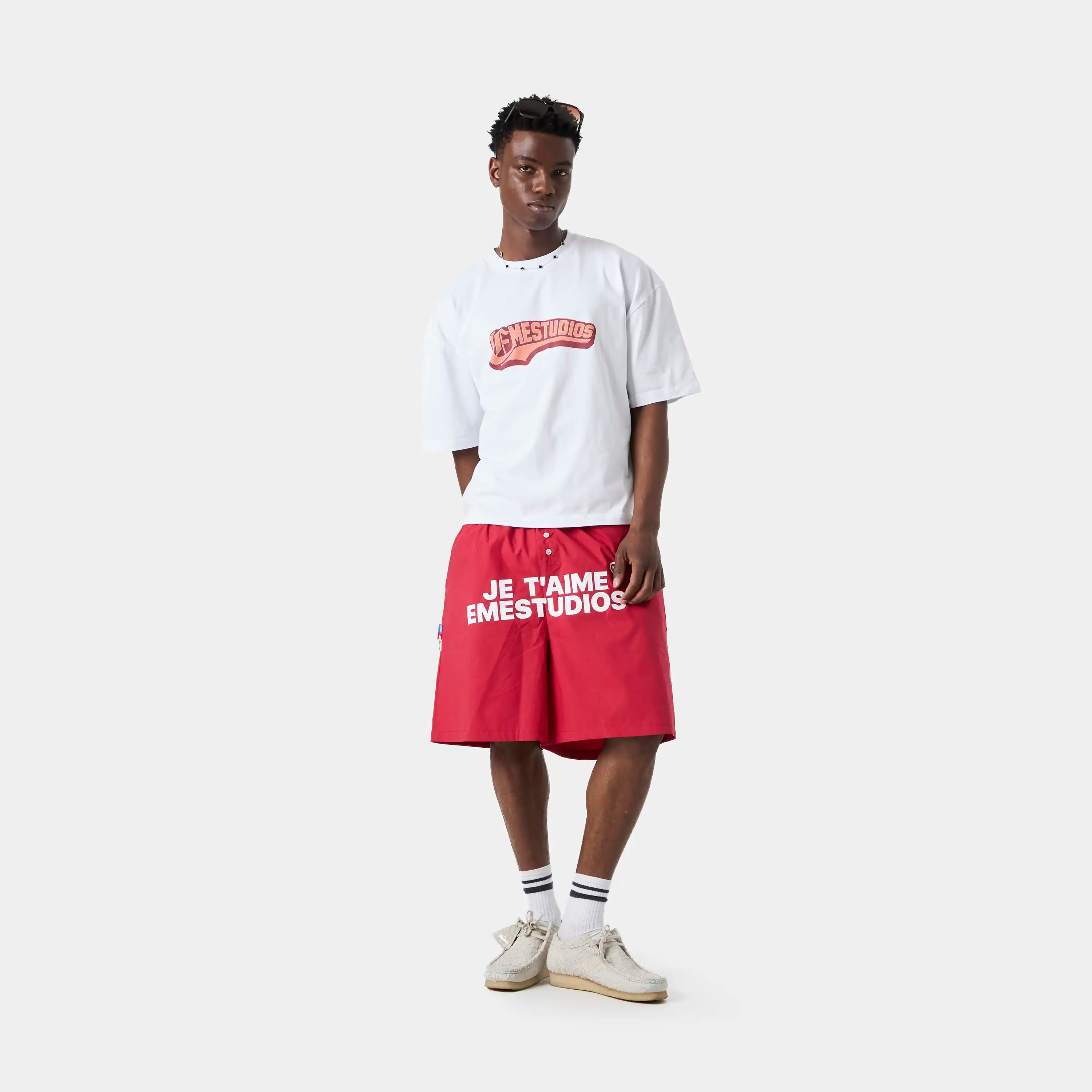 Eme Studios Cloiser Pearl Oversized Tee White