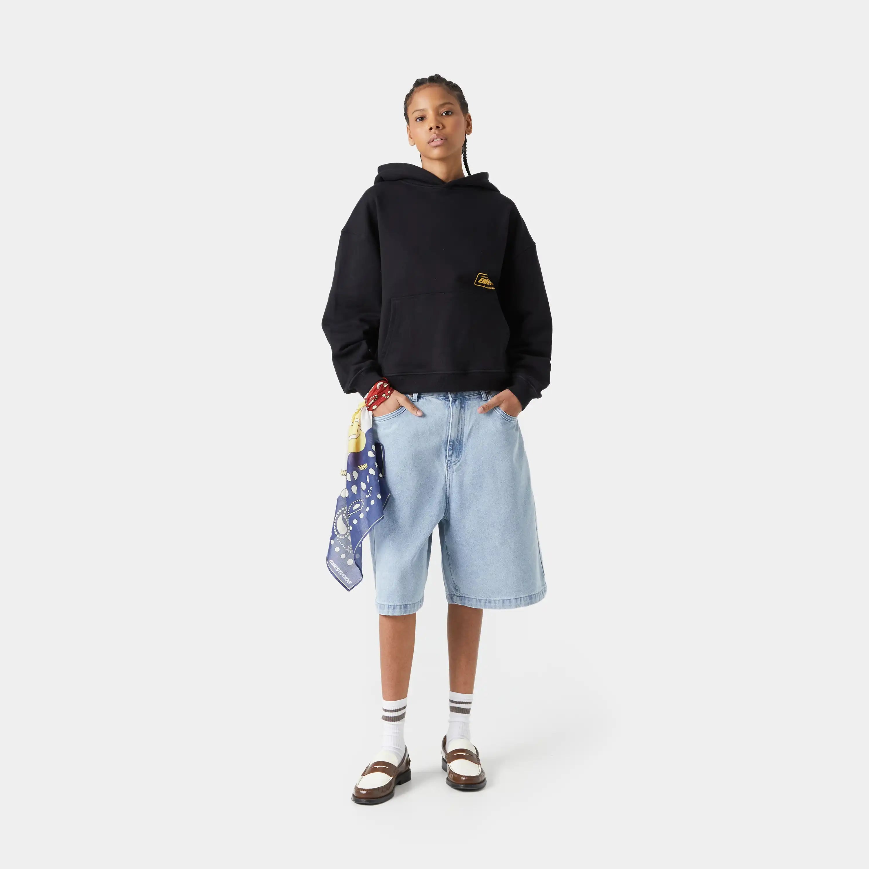 Eme Studios Andy Cloudy Denim Jorts