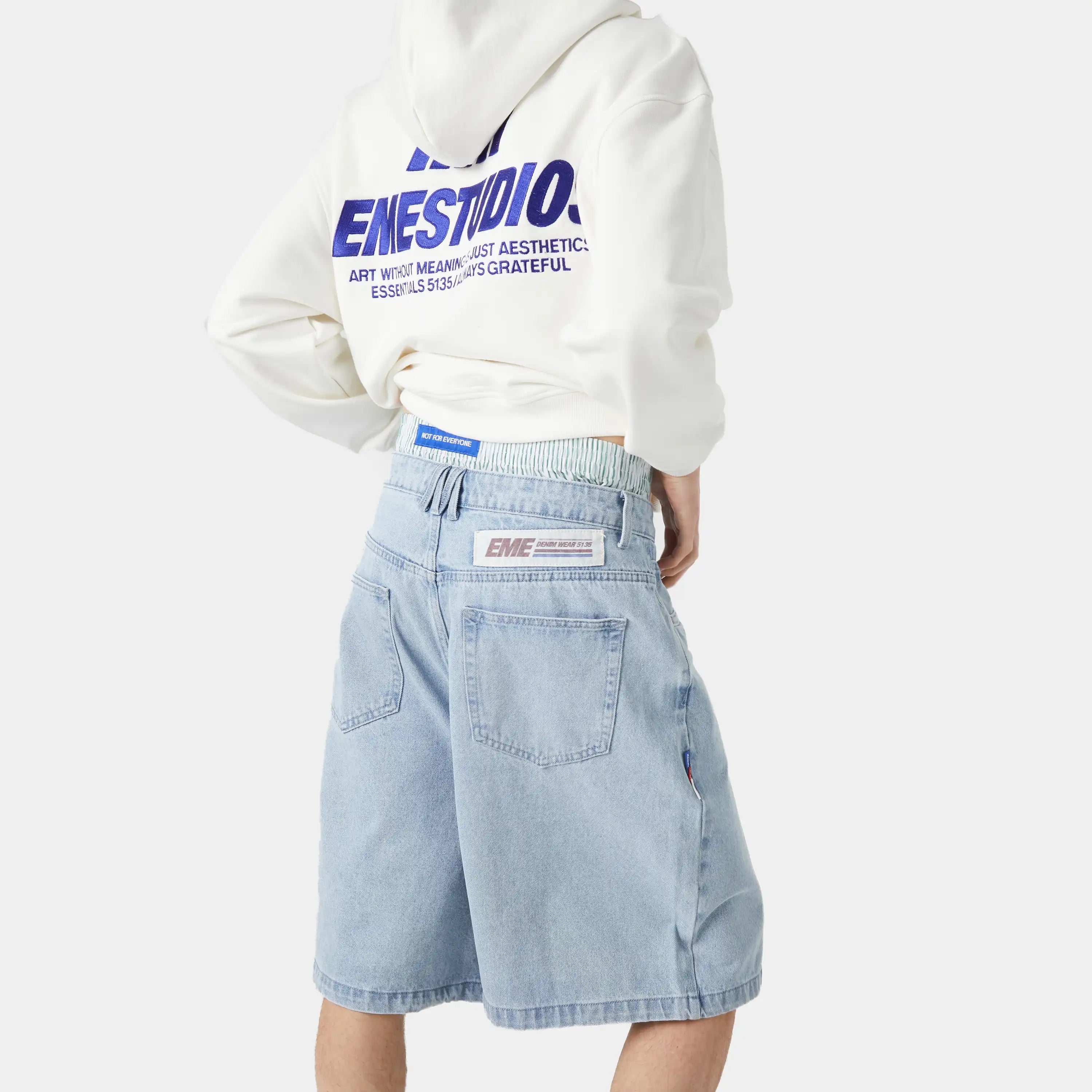 Eme Studios Andy Cloudy Denim Jorts