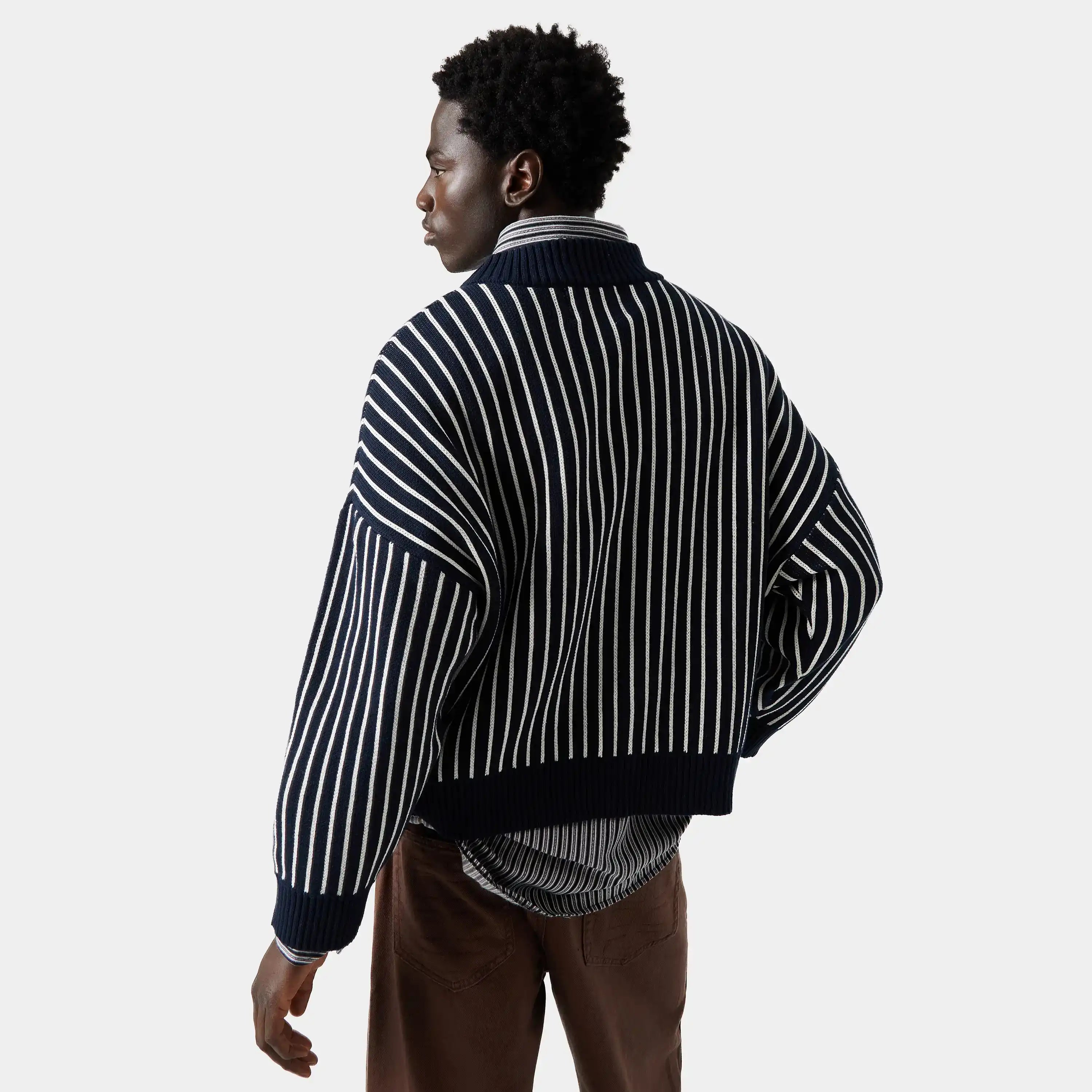 Eme Studios Badge Navy Stripes Knit