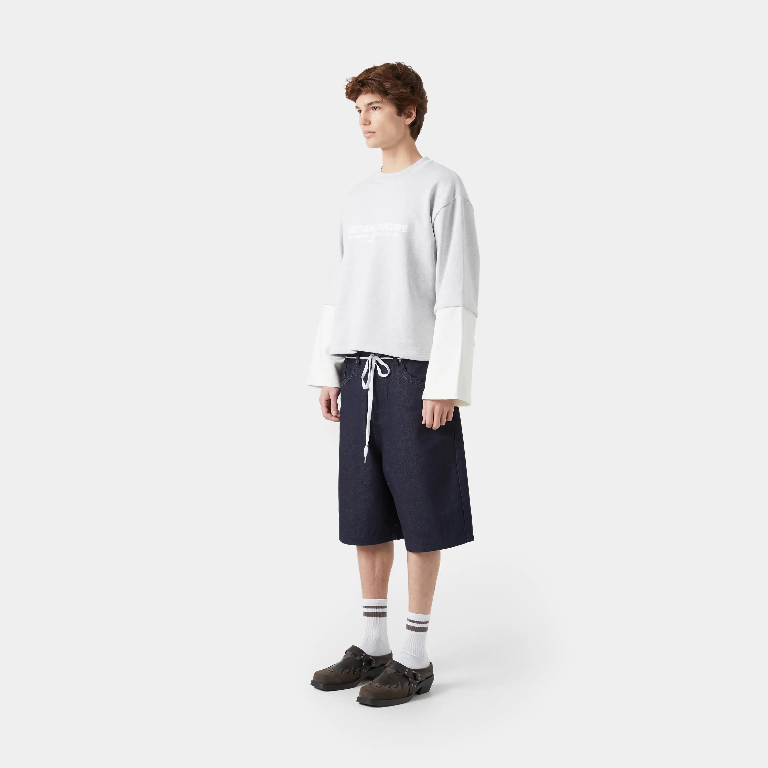 Eme Studios Andy Ice Denim Jorts