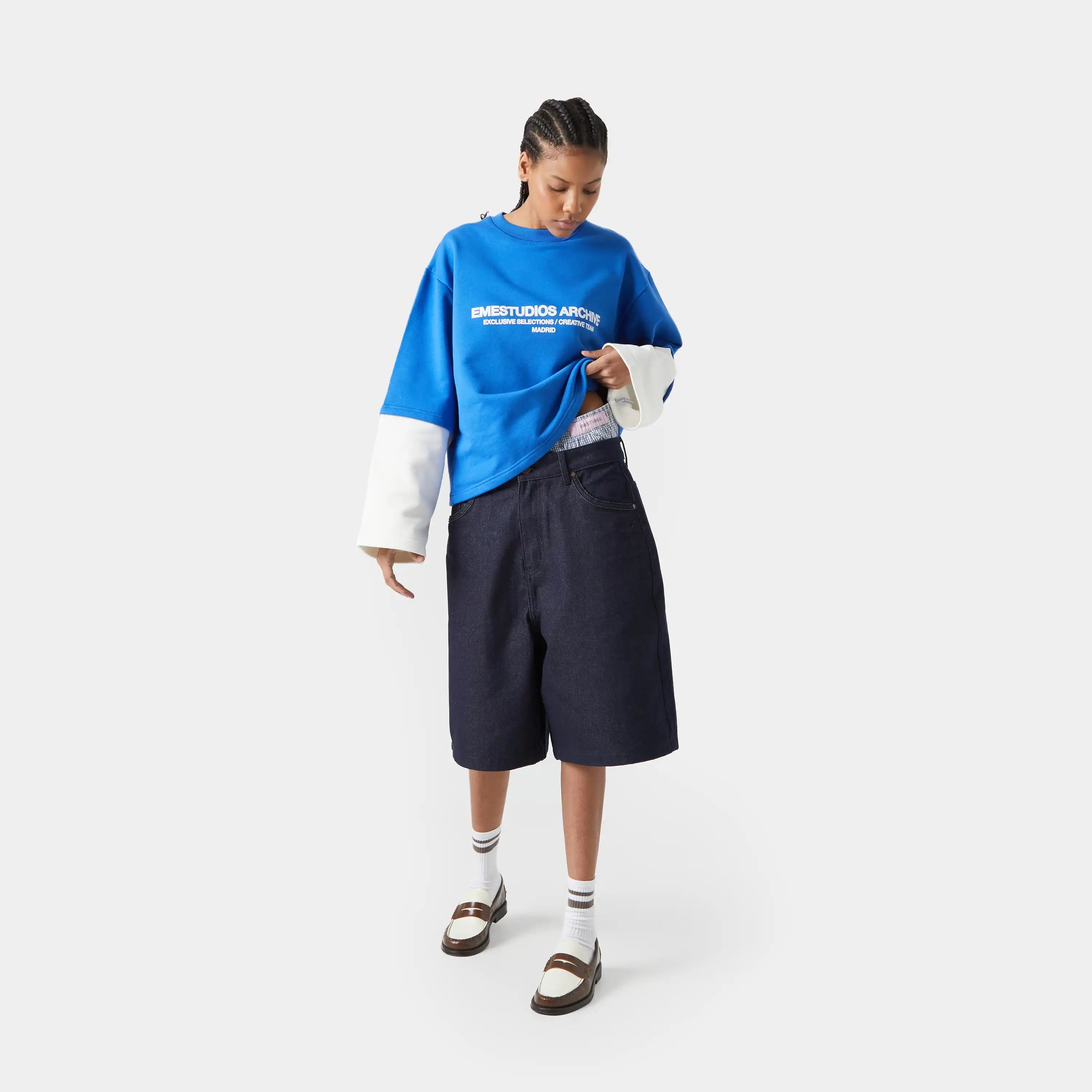 Eme Studios Andy Ice Denim Jorts
