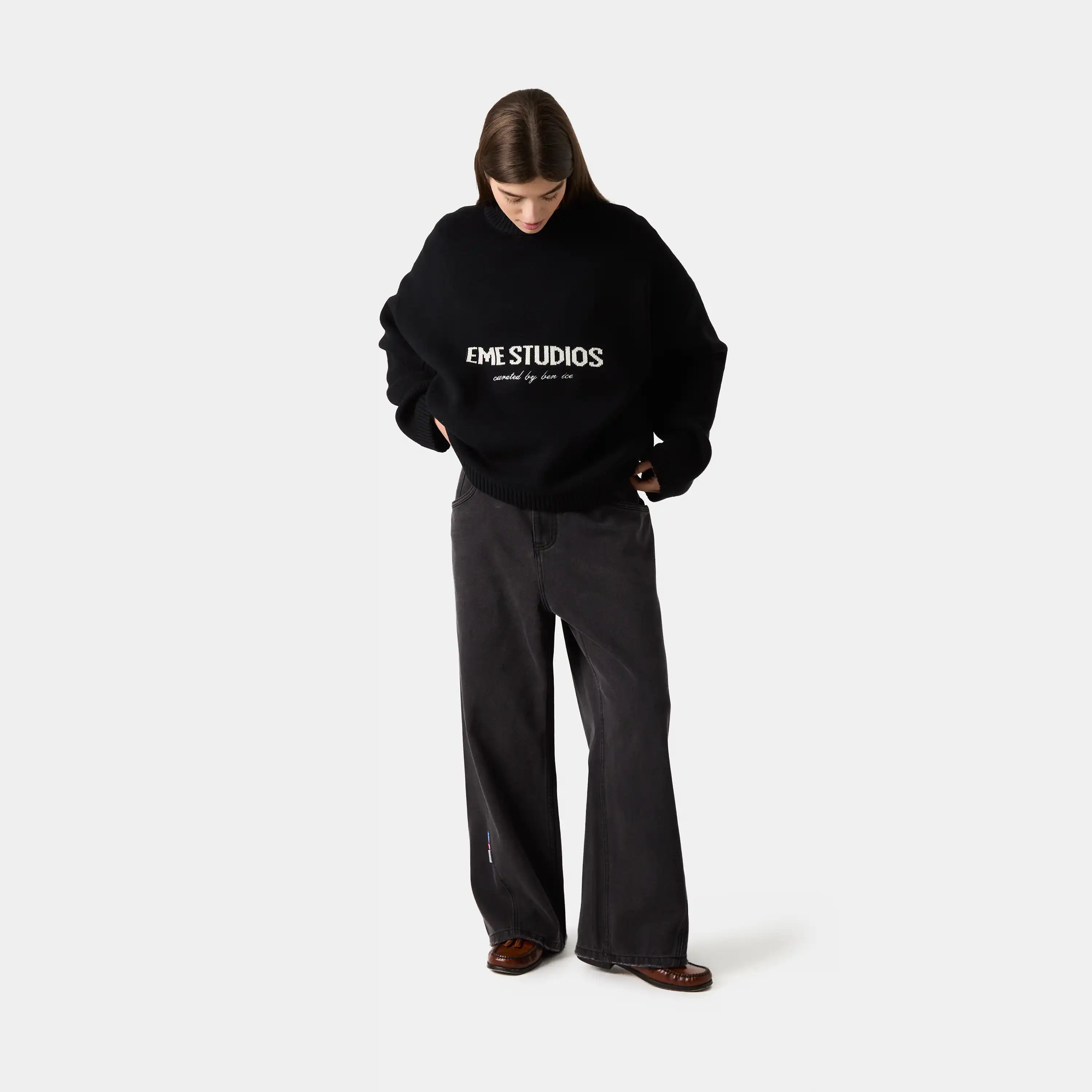 Eme Studios Master Flag Shadow Knit Sweater