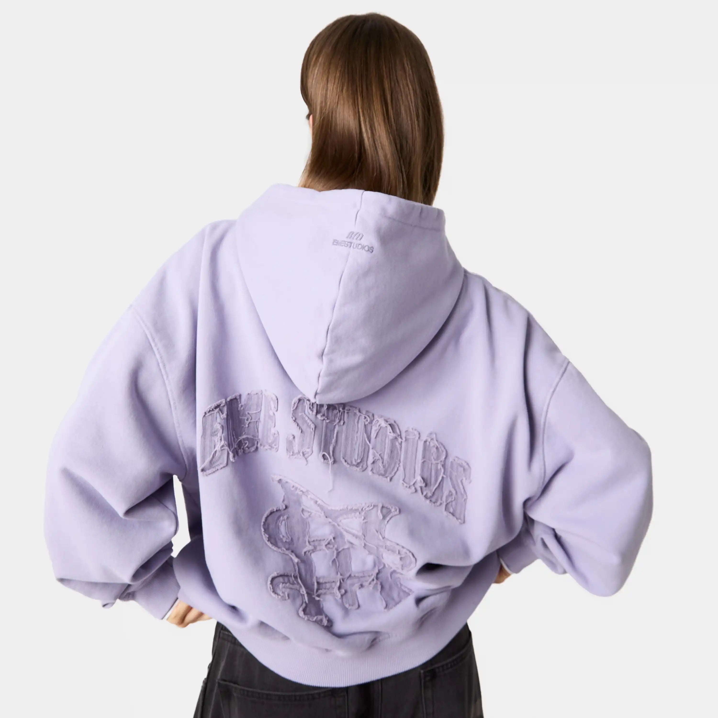Eme Studios – Täglicher, übergroßer Kapuzenpullover in Lavendel