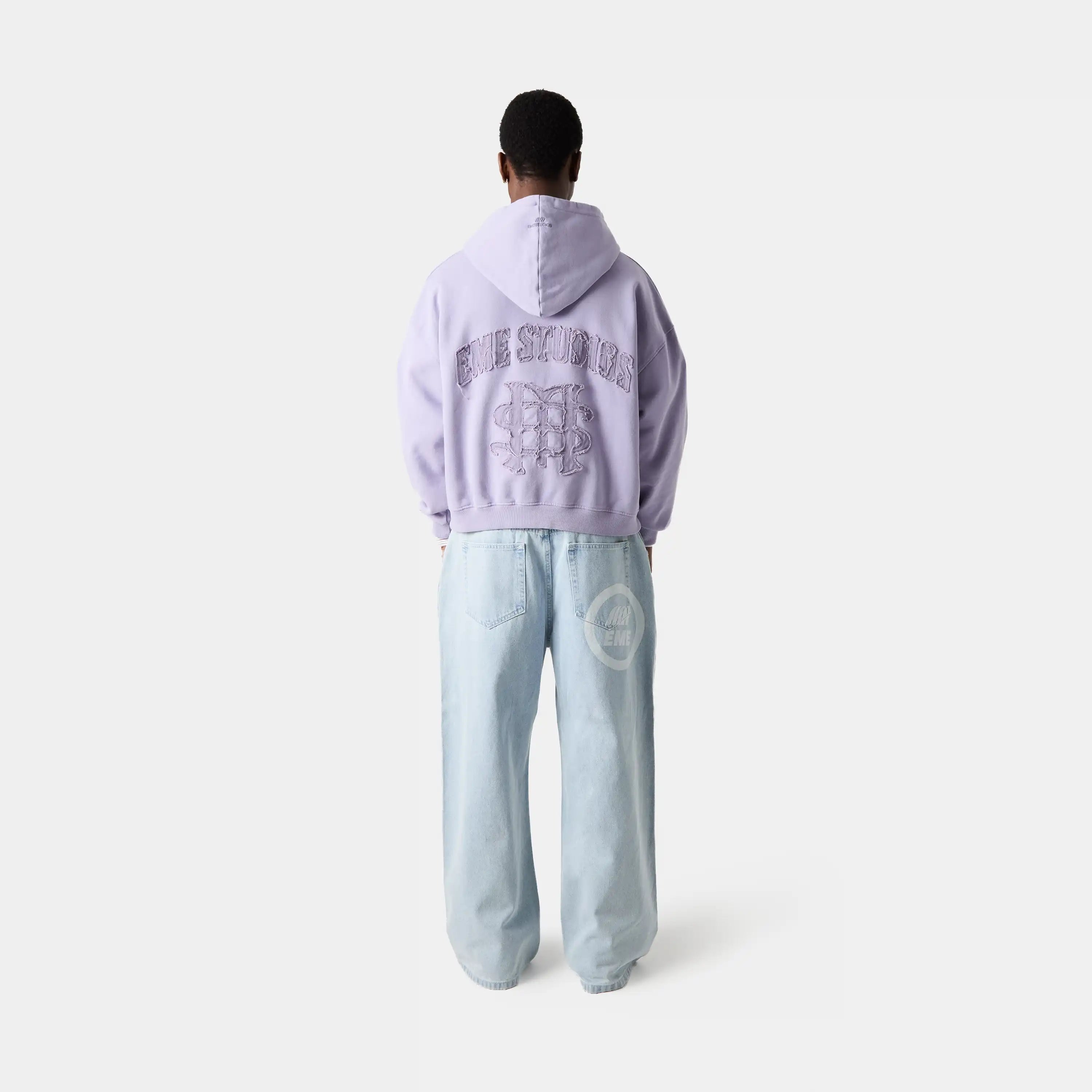 Eme Studios – Täglicher, übergroßer Kapuzenpullover in Lavendel