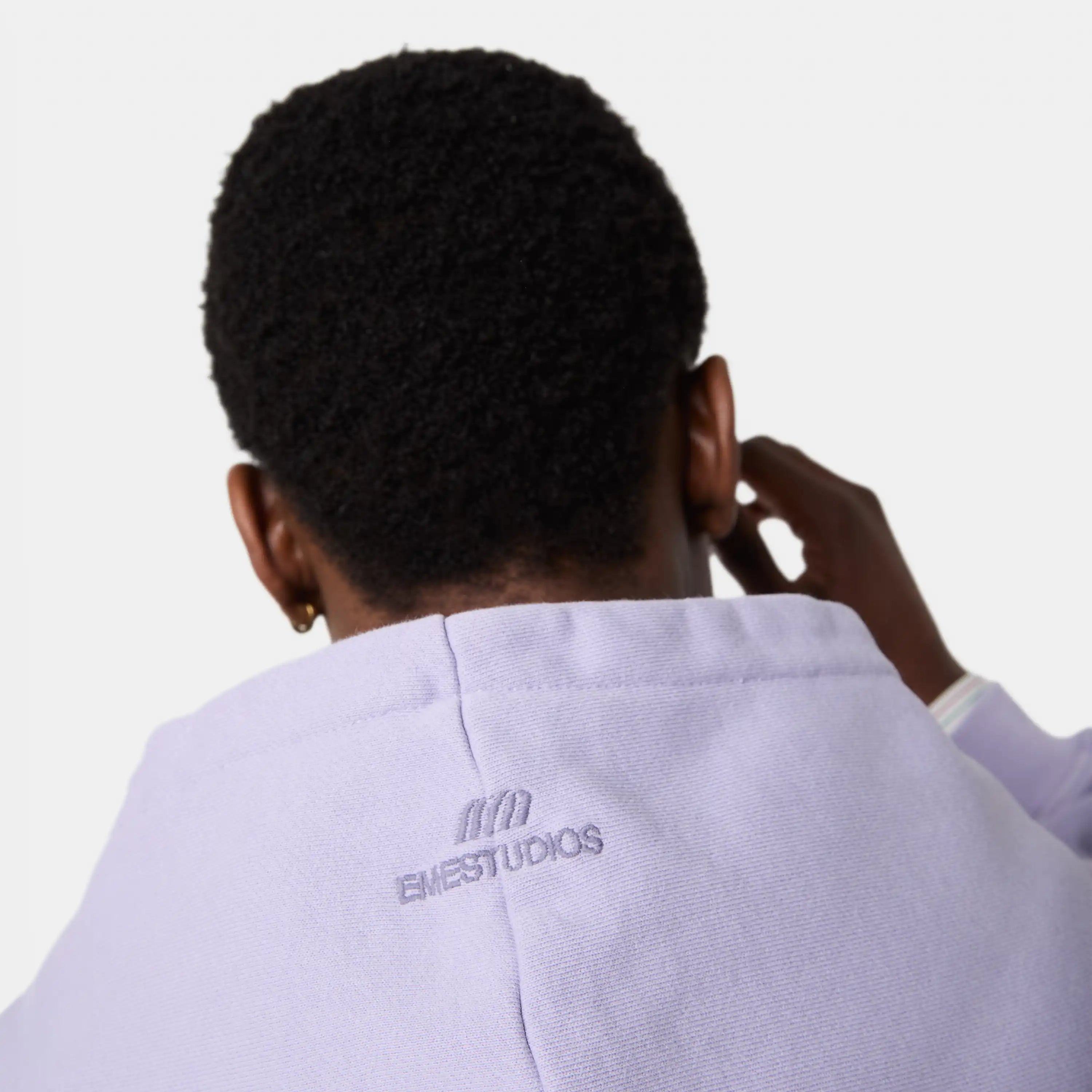 Eme Studios – Täglicher, übergroßer Kapuzenpullover in Lavendel