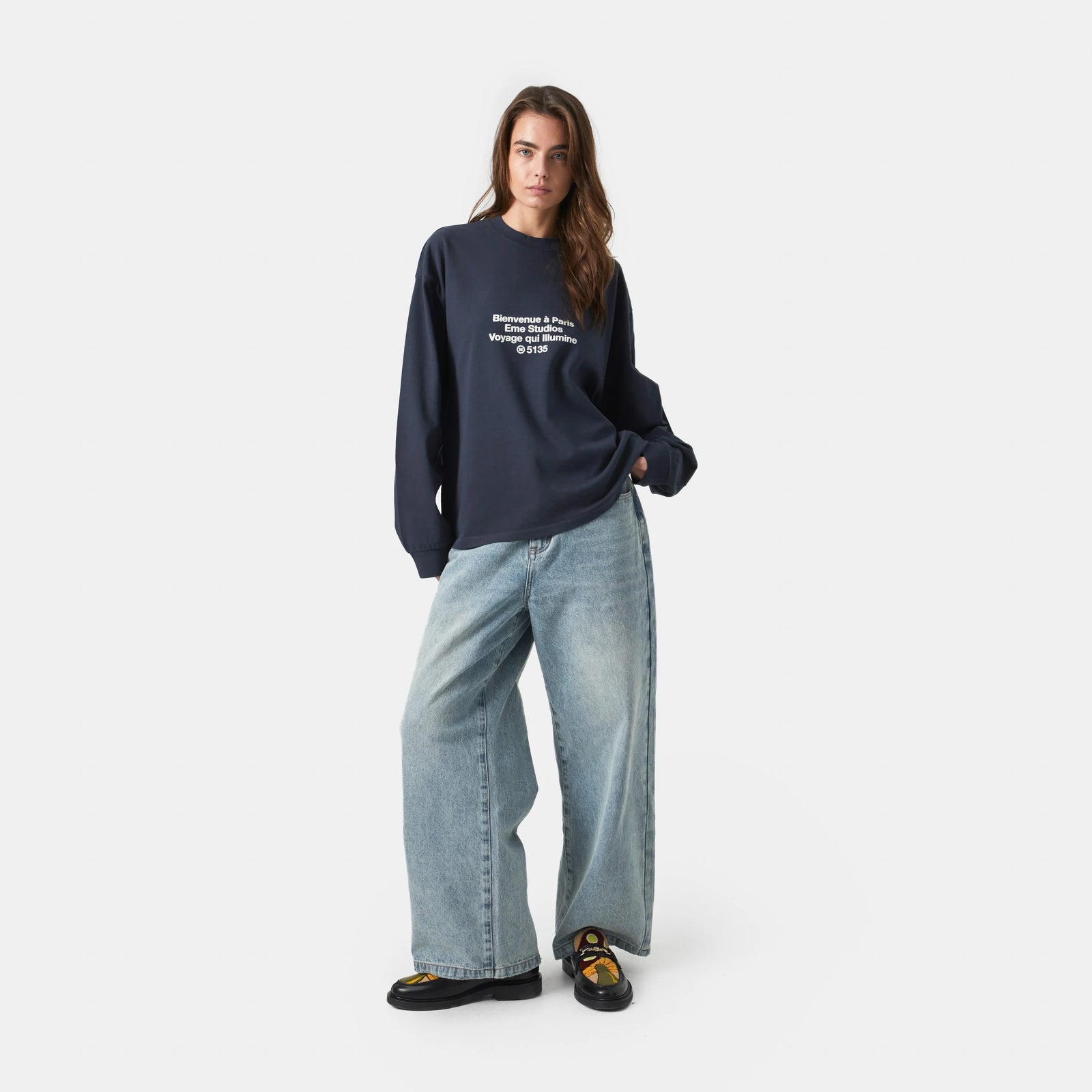 EME Studios Bastille Navy Long Sleeve
