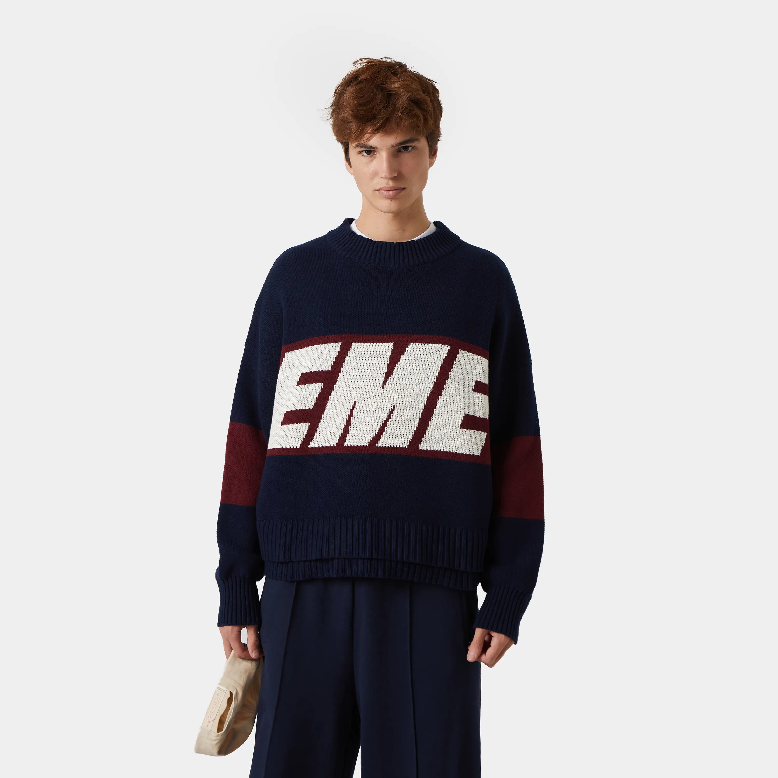 Eme Studios Thrill Indigo Knit Sweater