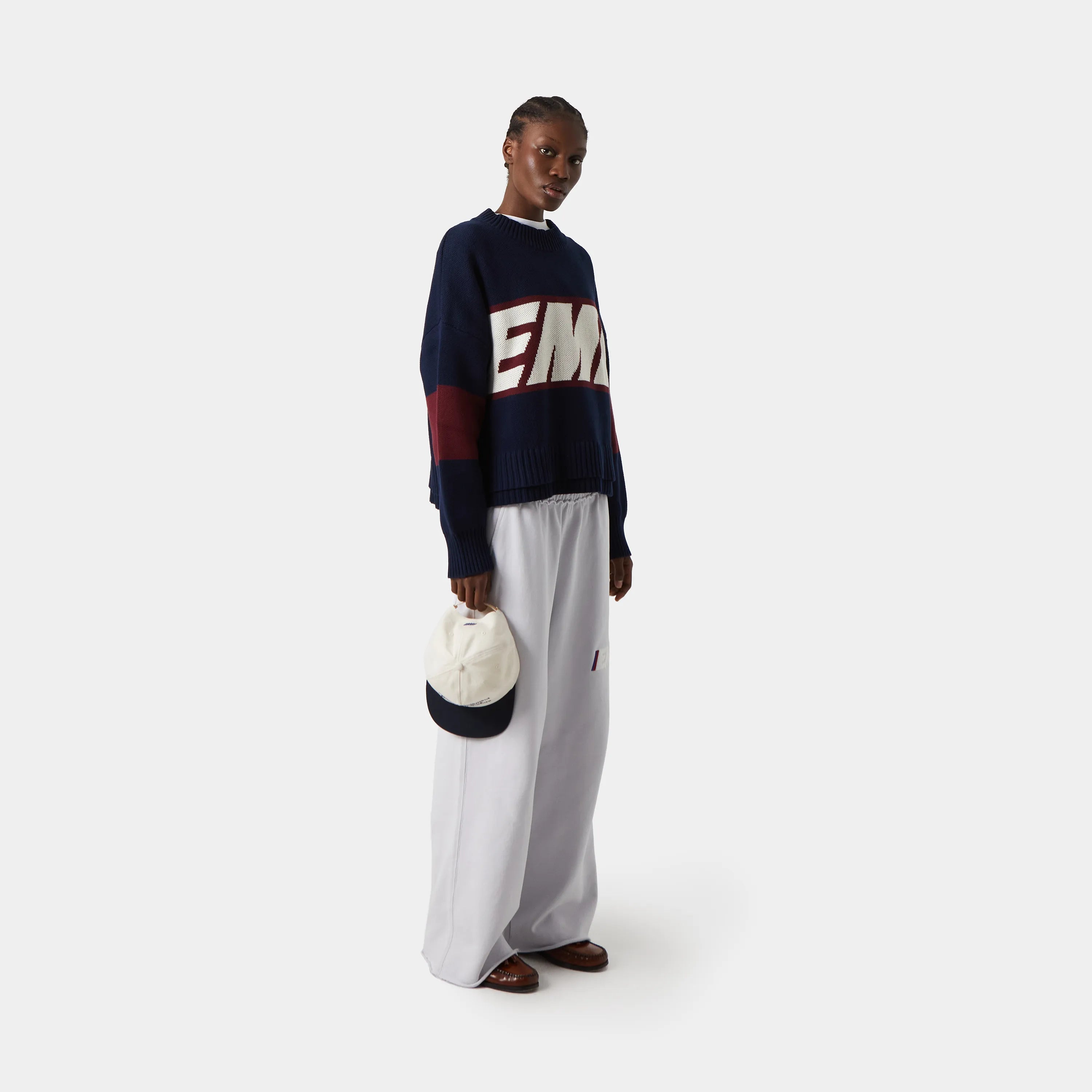 Eme Studios Thrill Indigo Knit Sweater