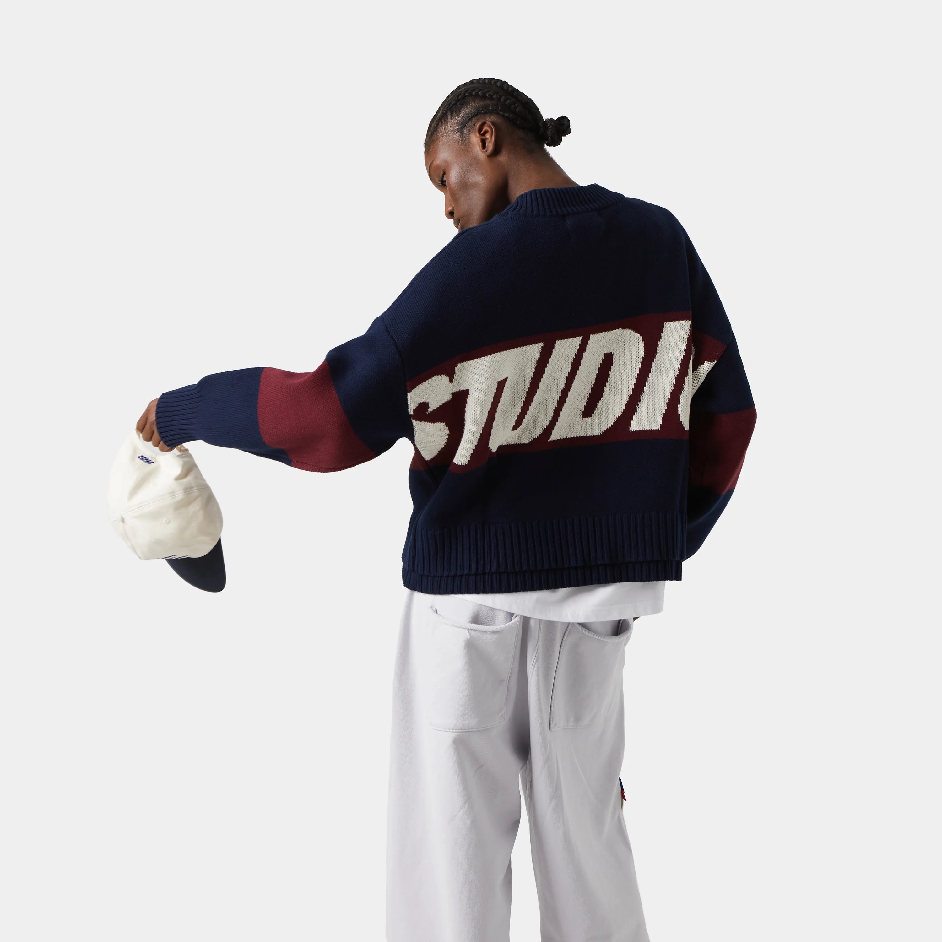 Eme Studios Thrill Indigo Knit Sweater