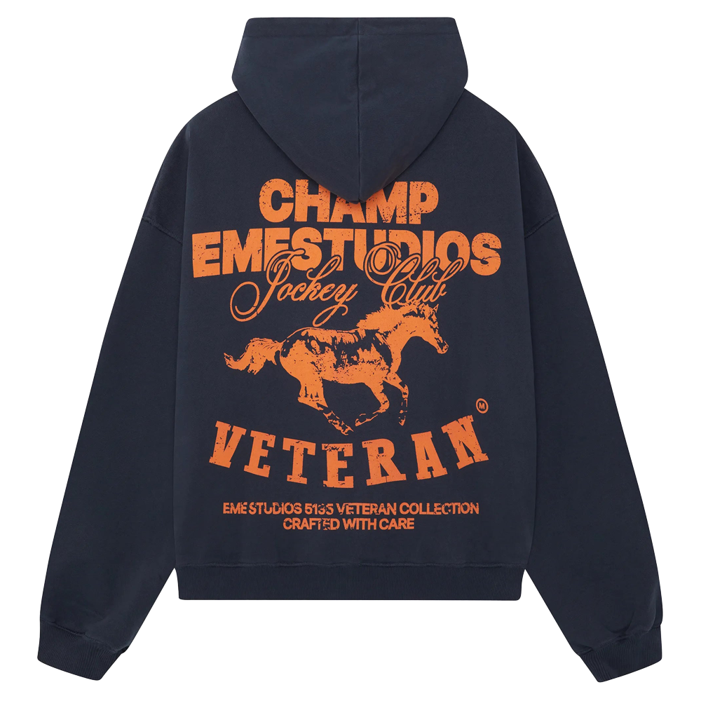 Eme Studios Horse Navy Oversized Hoodie