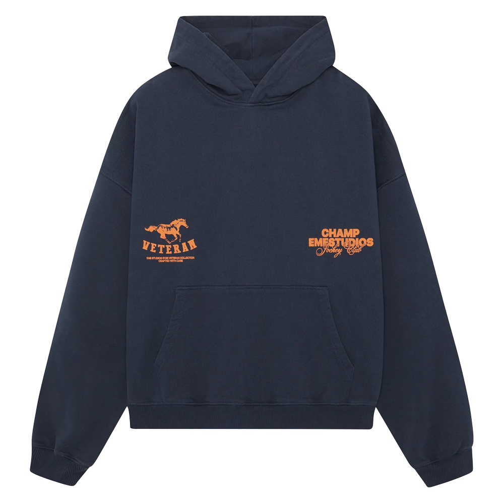 Eme Studios Horse Navy Oversized Hoodie