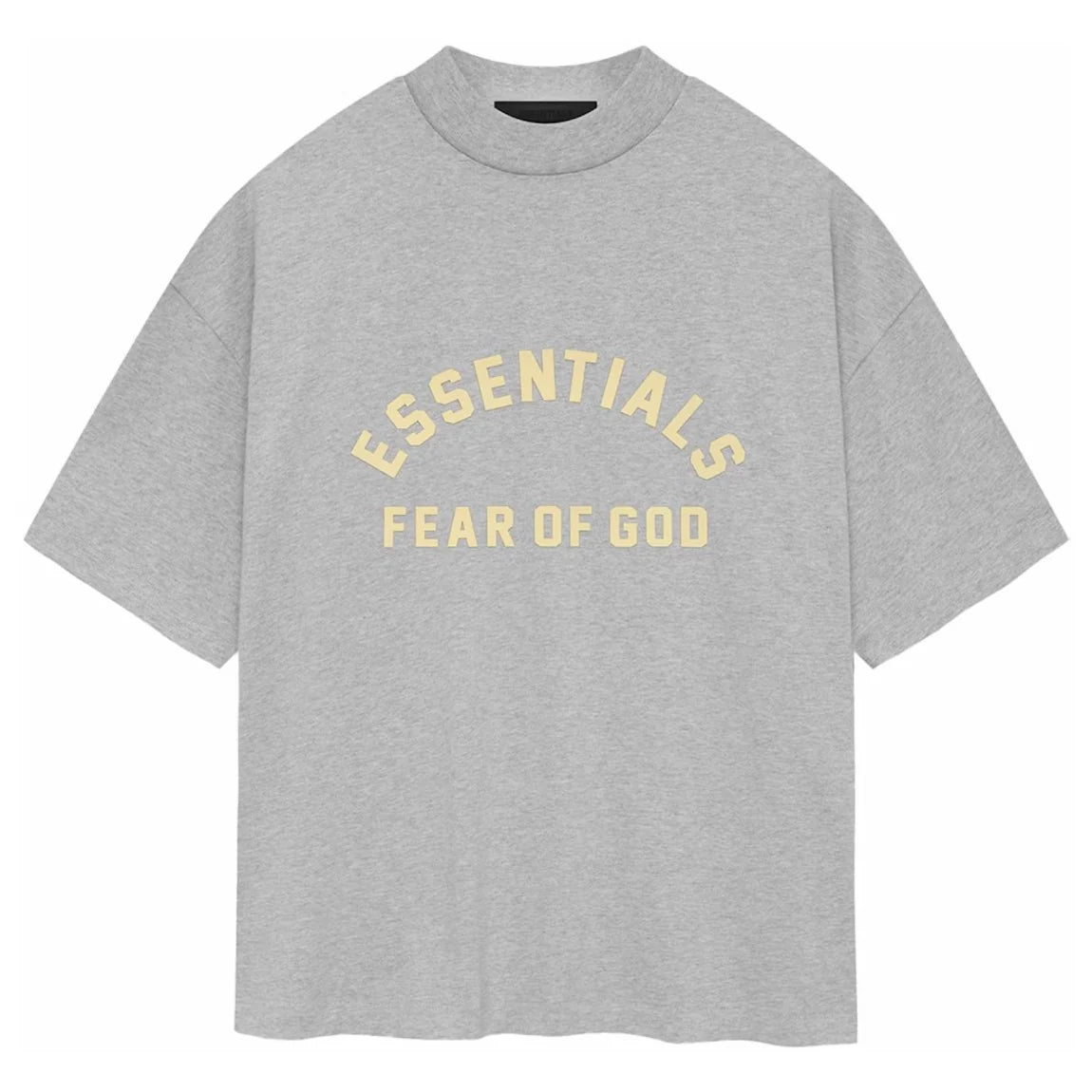 Fear of God Essentials Heavy Jersey Crewneck Light Heather Grey Tee SS24