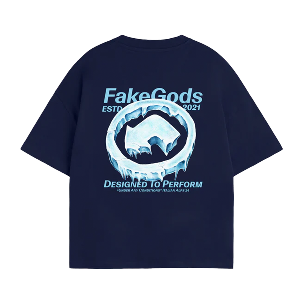Fakegods Iced Logo Tee Navy