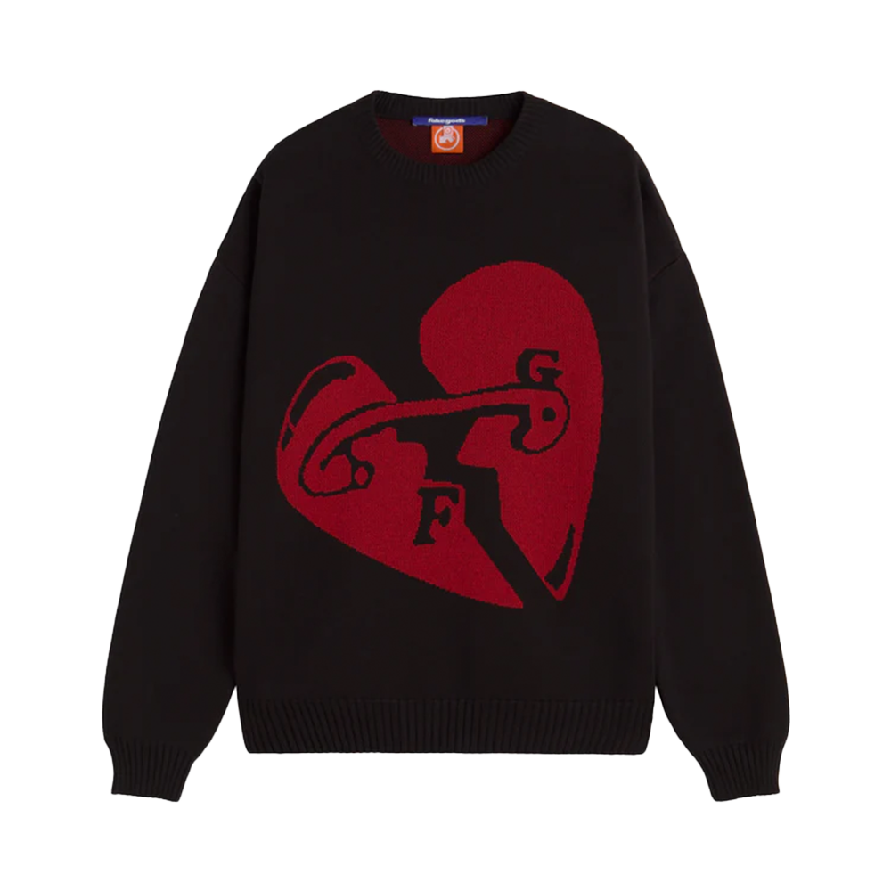 Fakegods Valentine's Knitted Sweater Black