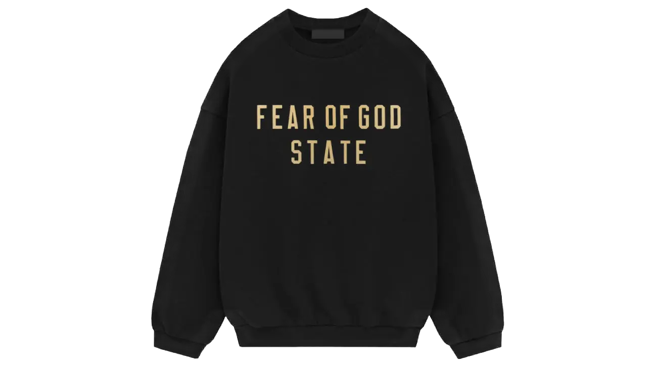 Fear of God Essentials Fleece Rundhalsausschnitt (FW24) Schwarz