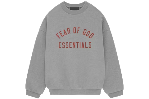 Fear of God Essentials Fleece Rundhalsausschnitt (FW24) Dunkelmeliert