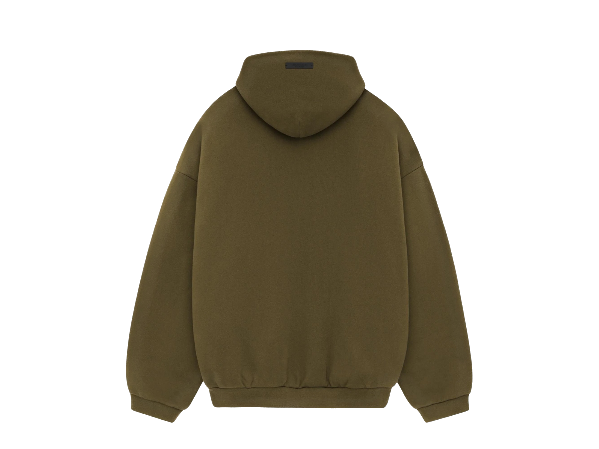 Fear of God Essentials Fleece Hoodie (FW24) Olive