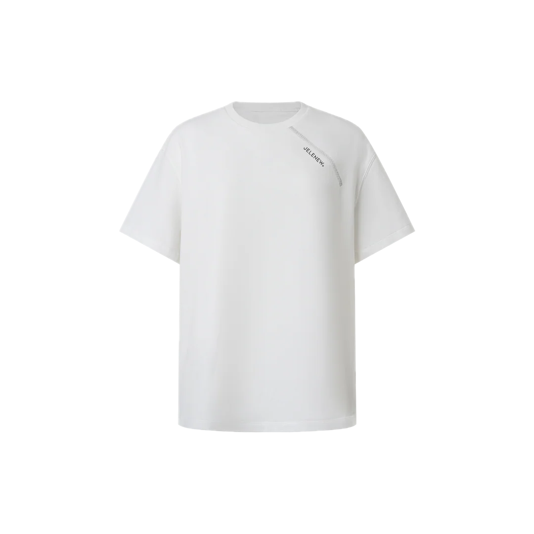 Jelenew Ihr Must-Have-T-Shirt mit Rundhalsausschnitt, Dunkelgrau