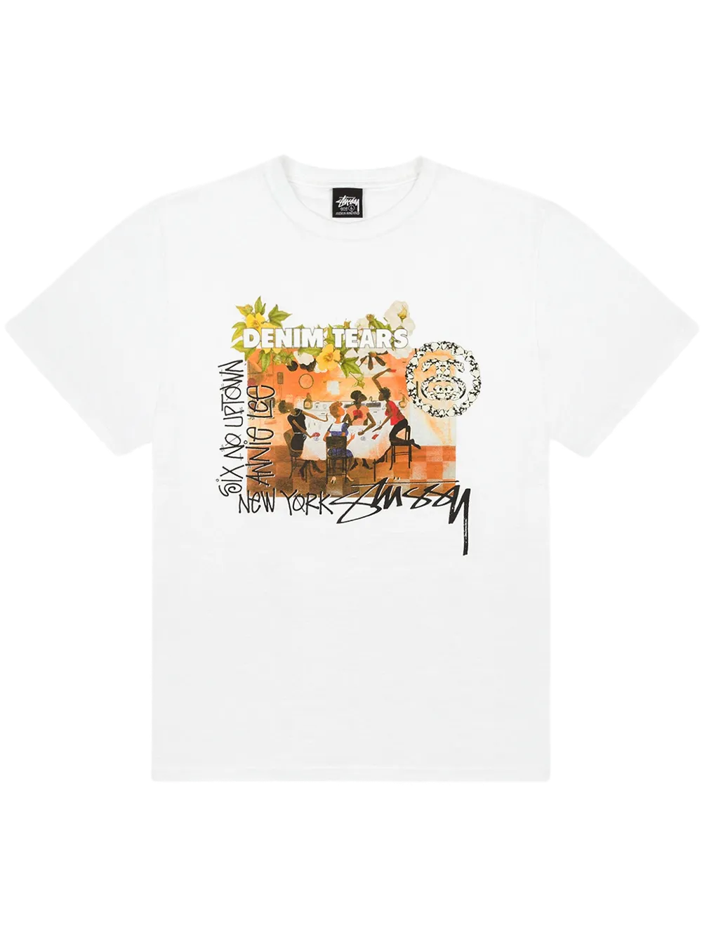 Denim Tears x Stussy Annie Lee Artist T-Shirt Weiß
