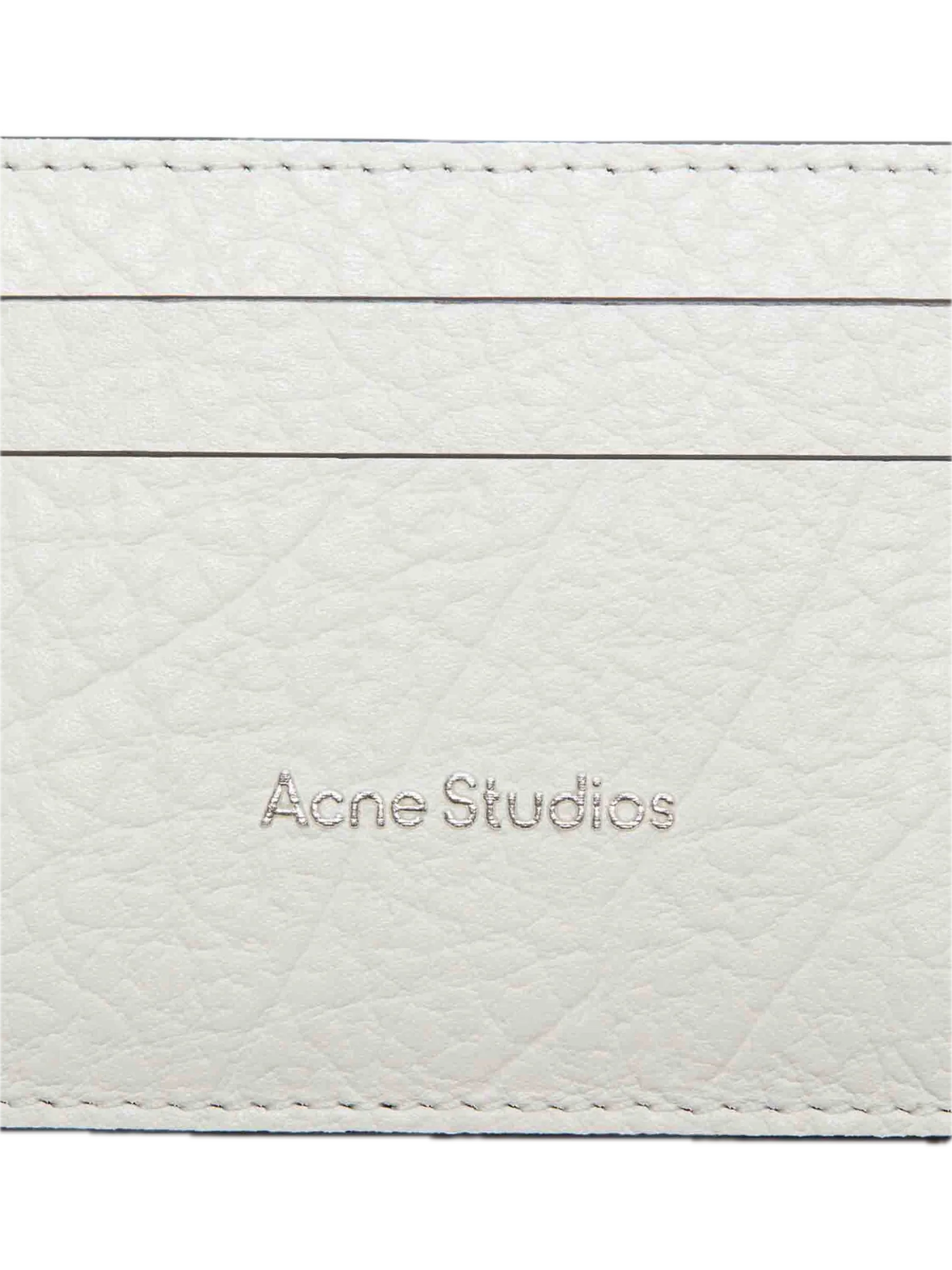 Acne Studios – Kartenetui aus weißem Leder