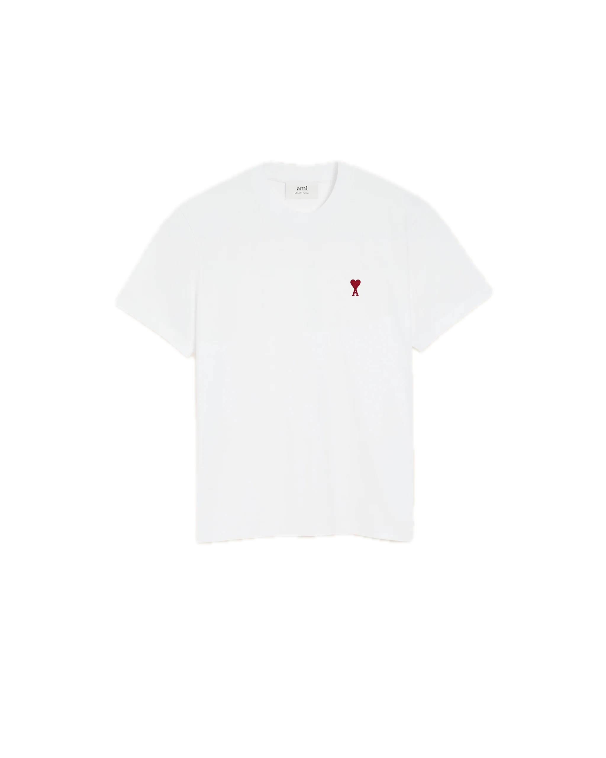 Ami Paris Baumwolle Ami de Coeur T-Shirt Weiß