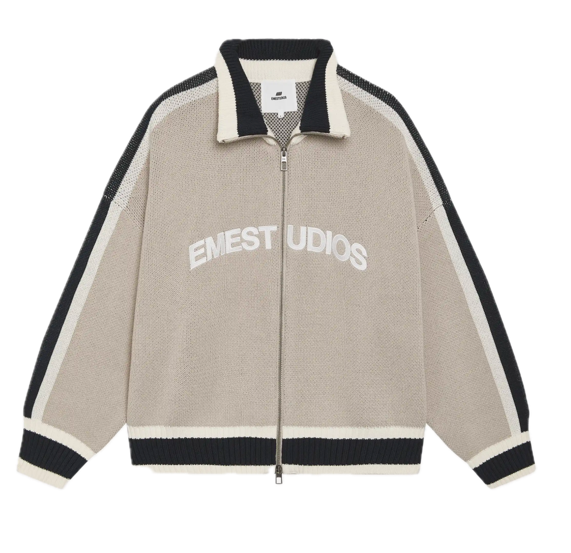 Eme Studios Echellor Off Sand Zipper Knit