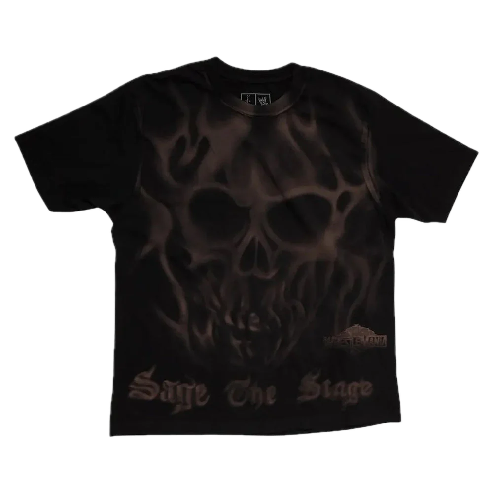 Travis Scott x WWE Sage The Stage T-Shirt Schwarz