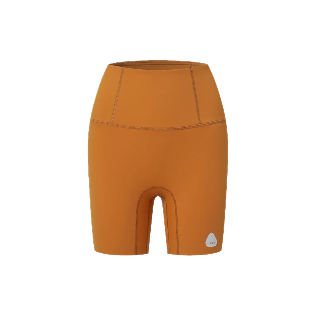 Jelenew High-Rise Short 5,5" Dunkelorange