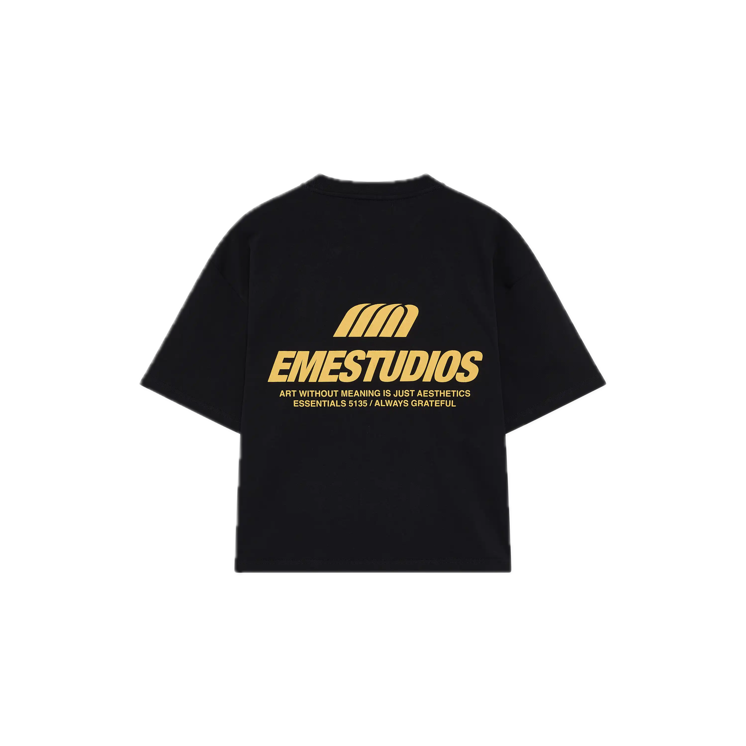 Eme Studios Meaning Black Oversized Tee