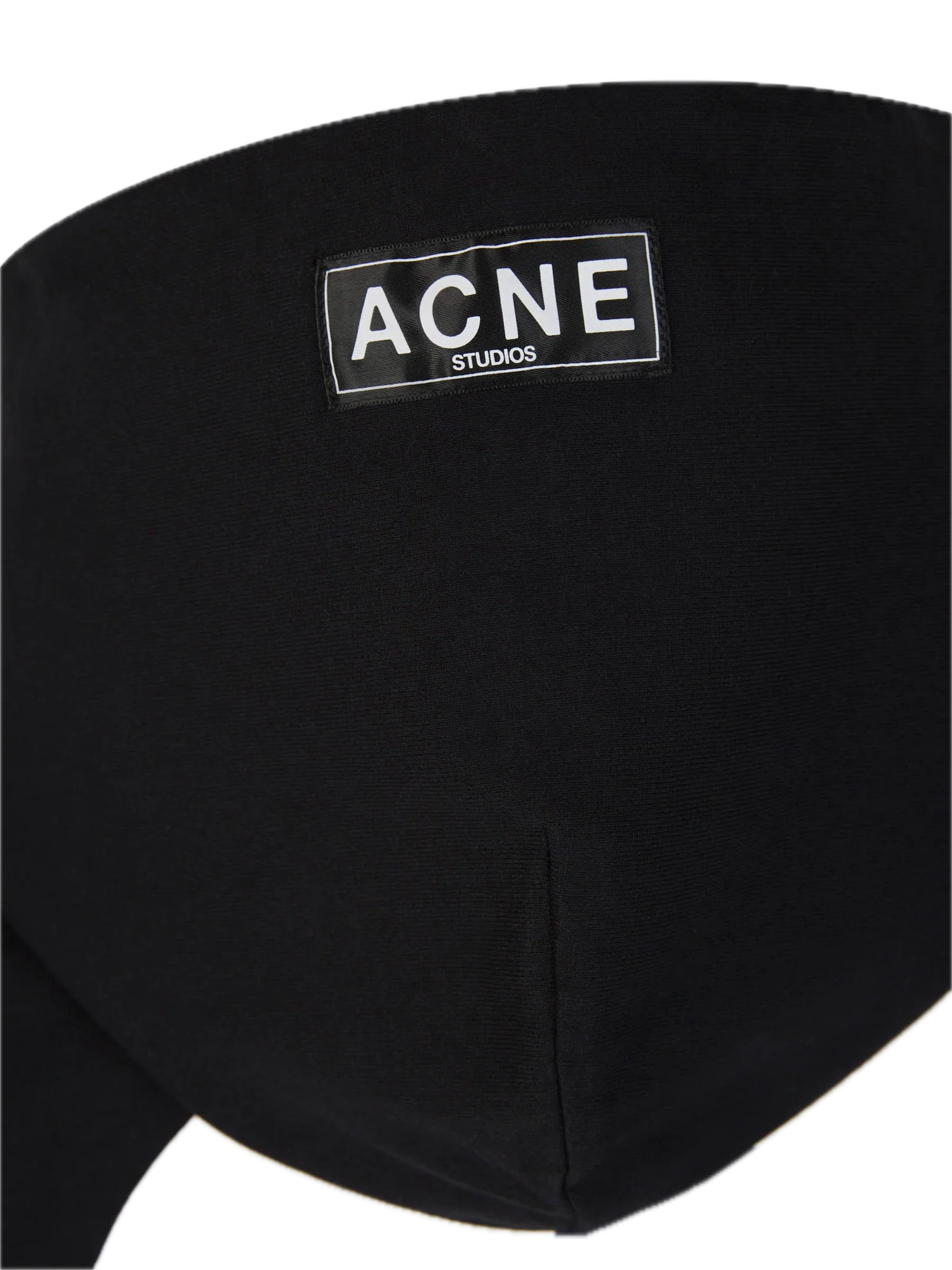 Acne Studio – Schwarzer Kapuzenpullover mit Logo