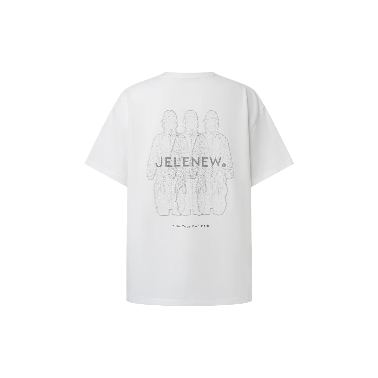Jelenew Ihr Must-Have-T-Shirt mit Rundhalsausschnitt, Dunkelgrau