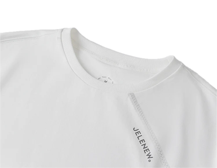 Jelenew Ihr Must-Have-T-Shirt mit Rundhalsausschnitt, Dunkelgrau