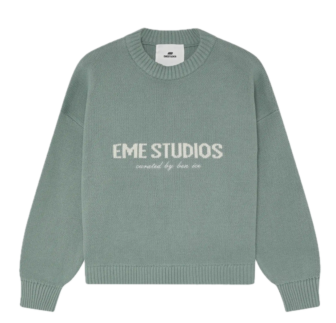 Eme Studios Master Aqua Green Knit Sweater