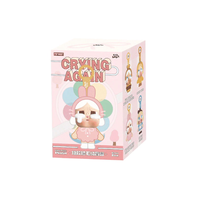 Pop Mart CryBaby Crying Again Series Vinyl-Gesicht Plüsch Einzel-Blindbox