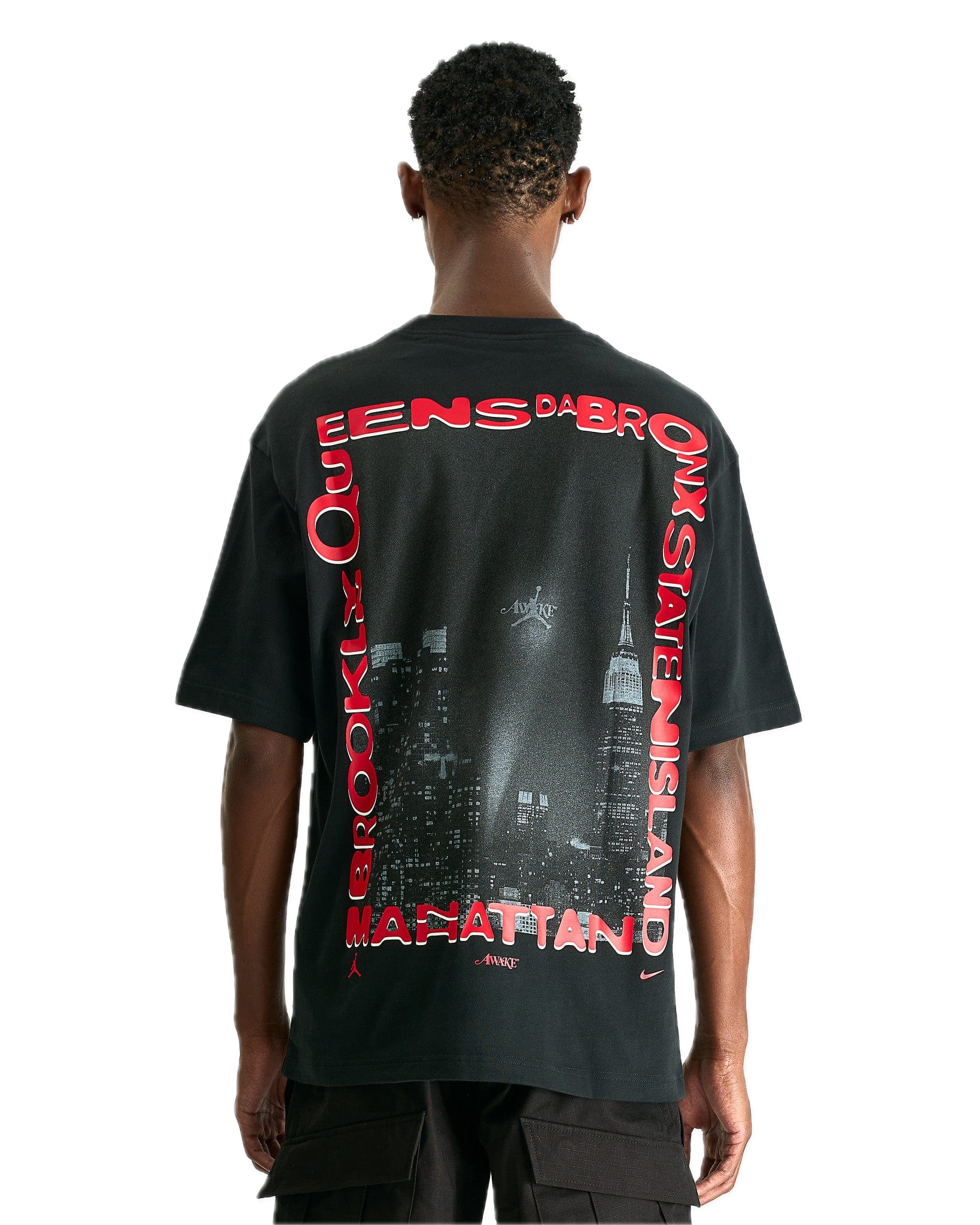 Nike Jordan Men's Awake NY T-Shirt Black / University Red